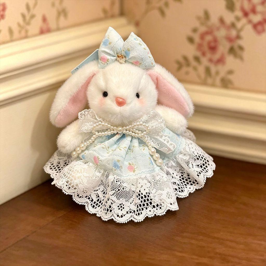 Bambola Coniglio Peluche Con Vestito Rimovibile Per Bambine Decorazione Stanza dei Giochi