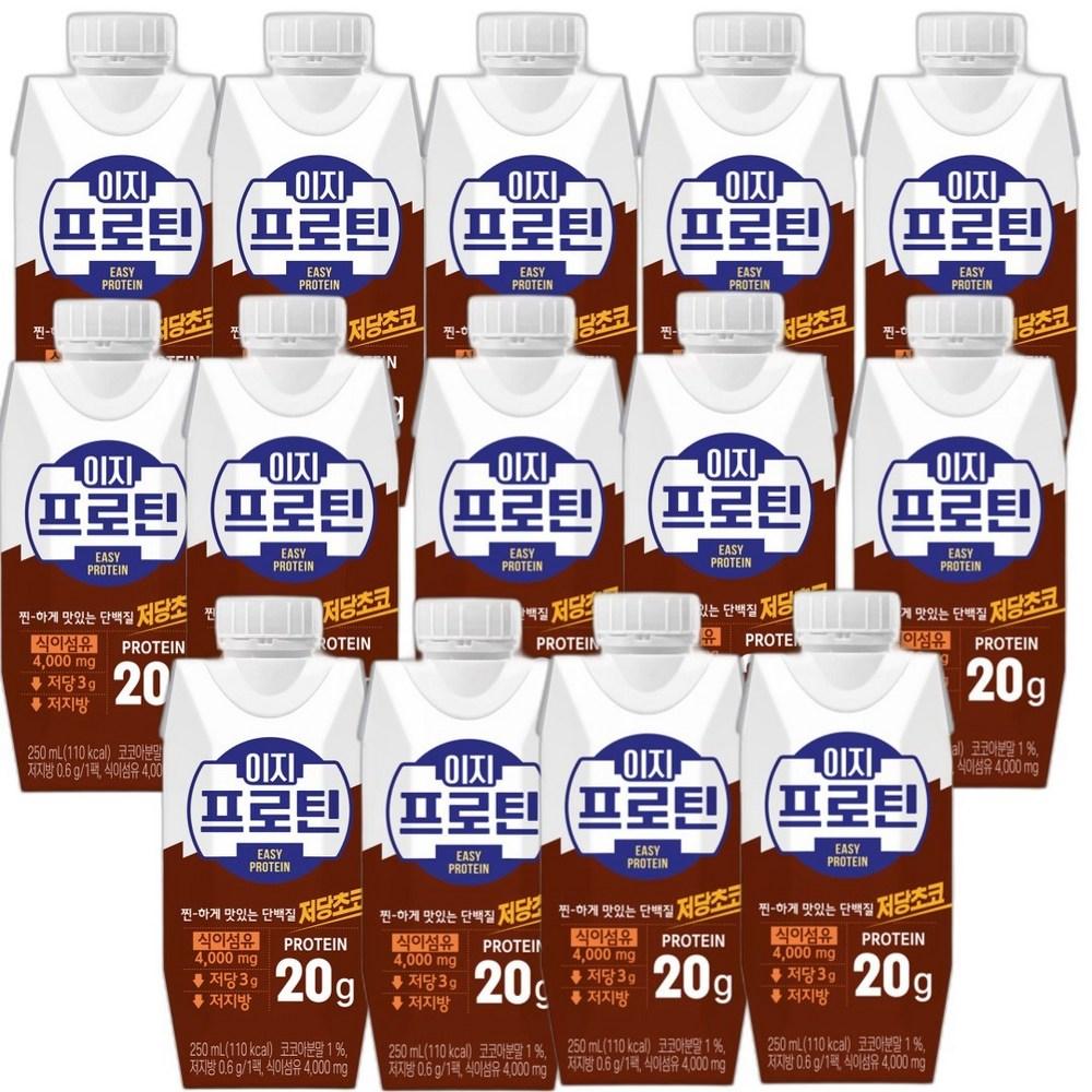 Daeyoung Lotte Well Foods Easy Protein Low Sugar Chocolate Drink 250ml 14 Pcs Ingredients: May Be Subject To Change At the | 250ml 14 Pcs
