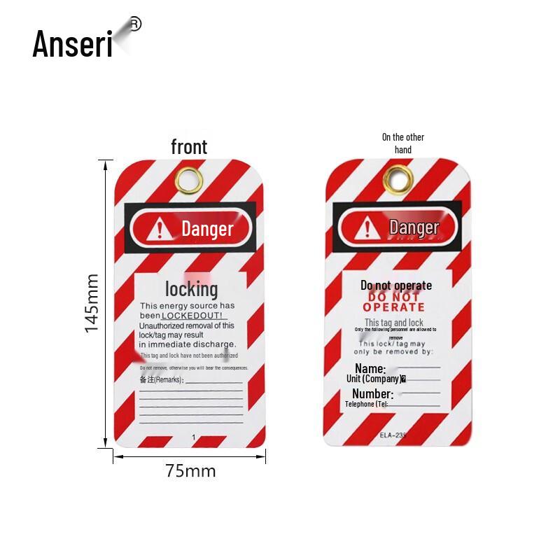 Safety Lockout Tag