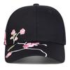 Verstellbare Baseballkappe mit Sakura-Stickerei für Golf, Outdoor-Freizeit, Reisen, Frühling, Herbst, Unisex