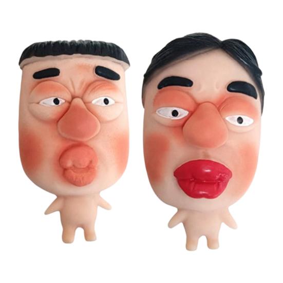 1/2/4Pcs Naked Ugly Man Squeeze Toy Stress Relief Slow Rising Ugly Face Sensory Toy Soft Stretchy Stress Ball Fidget Toy Party Favors