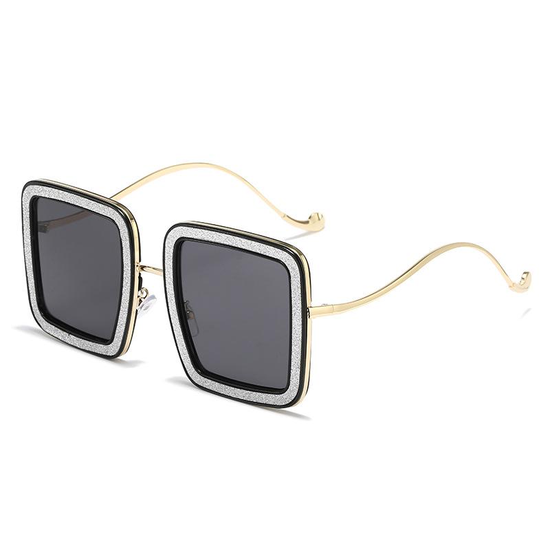 Square Sunglasses European And American Personality Internet Celebrity Versatile Box Glasses Personality Sunglasses Women new product