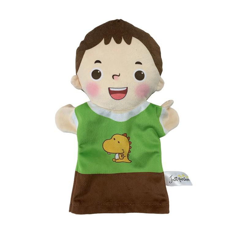 Family Family Hand Puppet Plush Toy Kindergarten Play House Can Open Mouth Cute Doll Child Role Play