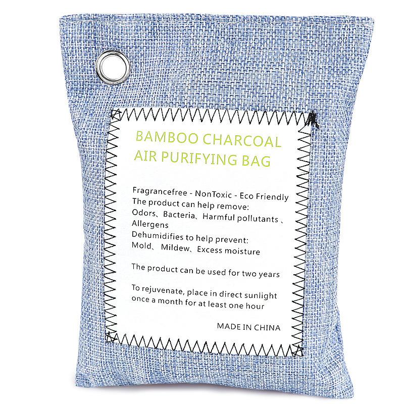 1 buc. Sac Purificator de Aer cu Cărbune de Bambus Absorbtor Natural de Mirosuri pentru Mașină Casă Deodorant cu Cărbune Activ pentru Eliminarea Formaldehidei