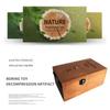 Leave Me Alone Electronic Useless Box Wood Color Wooden Useless Box Novelty Useless Box  Kids Toy