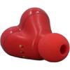 Earbuds, Heart Shaped Cordless Earbuds HiFi Stereo Sound Cute, Stereo Sound Built in Mic 5.3 Cordless Headphones (Red)