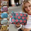 Fashion Vintage Sanitary Napkin Bag Indian Style Cotton Bohemian Coin Purse Mini Zipper Makeup Bag Cosmetic,earphone Etc Storage