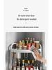 Corner Kitchen Rack: Multi-functional Triangle Knife Holder & Seasoning Jar Storage Organizer.