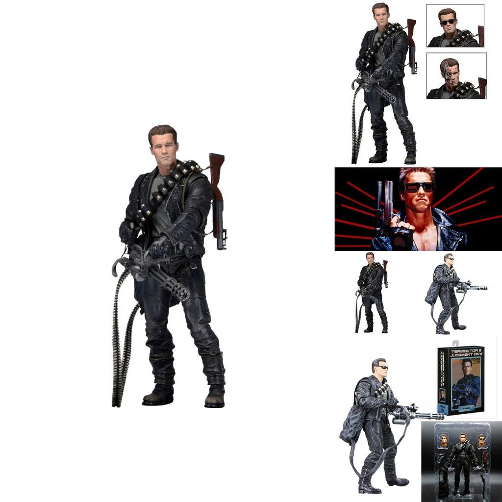Terminator 2 Judgment Day T-800 Ultimate Arnold Model Toy 7" For Collection And Decoration