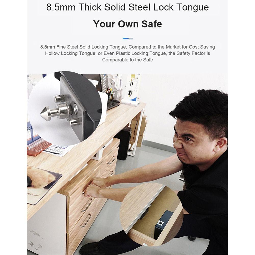 Durable Access Control RFID Card Drawer Lock Battery RFID Cabinet ID Card Cloner Hidden Door Lock