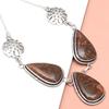 Stick Agate Gemstone Mother's Day Handmade Silver Jewelry Necklace 20 In