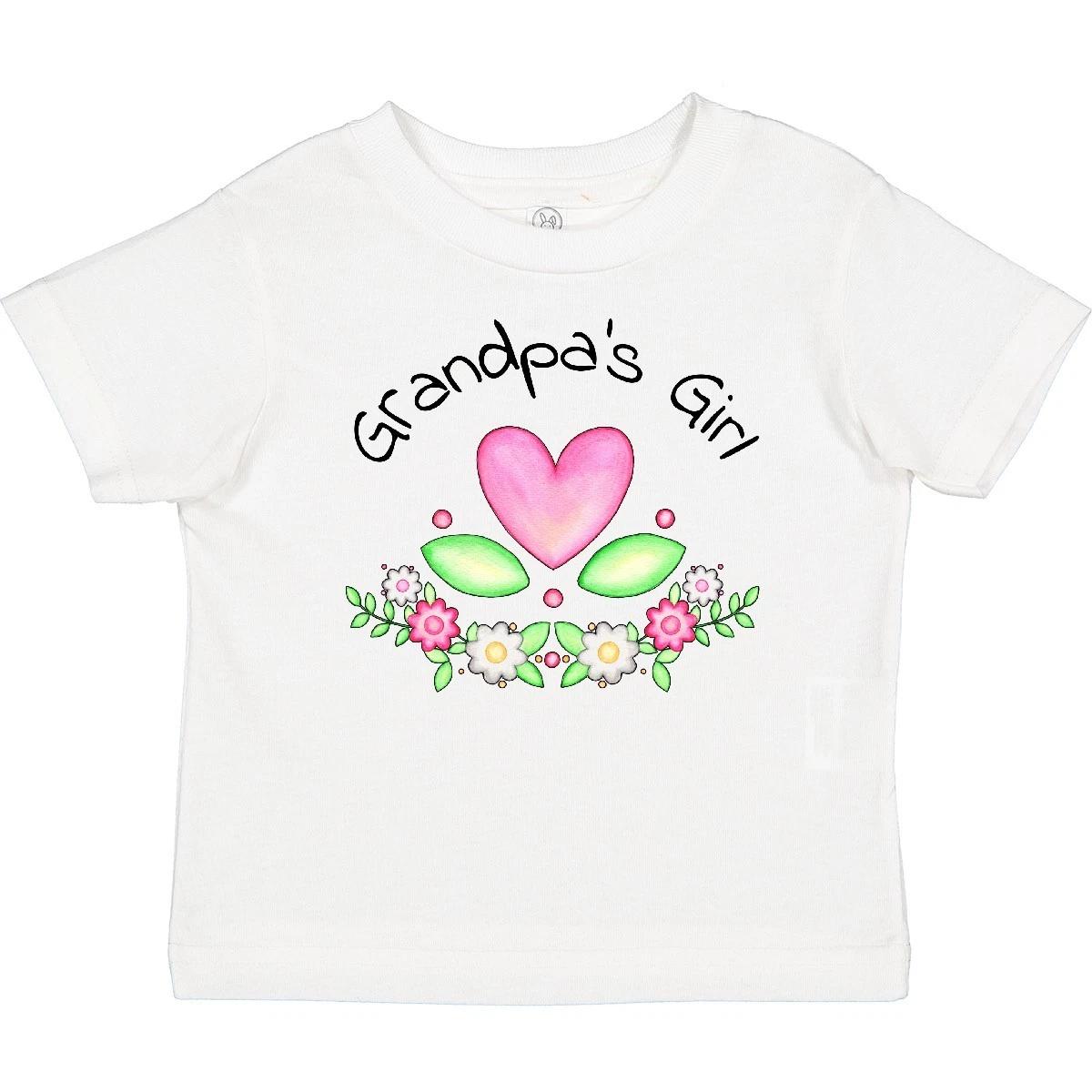 

Inktastic Grandpa s Girl- Heart Flowers Baby kids boys T-Shirt Family Cute Grandpa New 160
