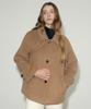 Brillemonths Cashmere Balmacaan Half Coat [Camel]
