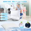 [.co.jp Exclusive] Bolinker Pillow, 100% Cotton, Hotel-Friendly, Breathable, High-Resilience, Washable, Double-Sided, Soft, Beautiful Striped Pattern