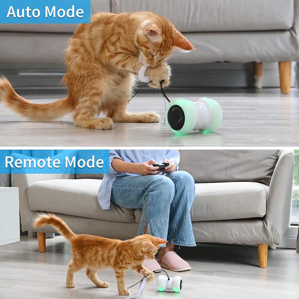 Automatic Cat Toy for Indoor Cats, Interactive Cat Toys with Smart Sensing Moving Technology, USB Rechargeable High Torque Motor Electric Mouse-Like P