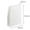 Yamazaki Jitsugyo 4126 Magnetic Print Case White Approx. W18.5 x D4.2 x H23.5cm Tower Letter Case Gap Storage Print Organizer