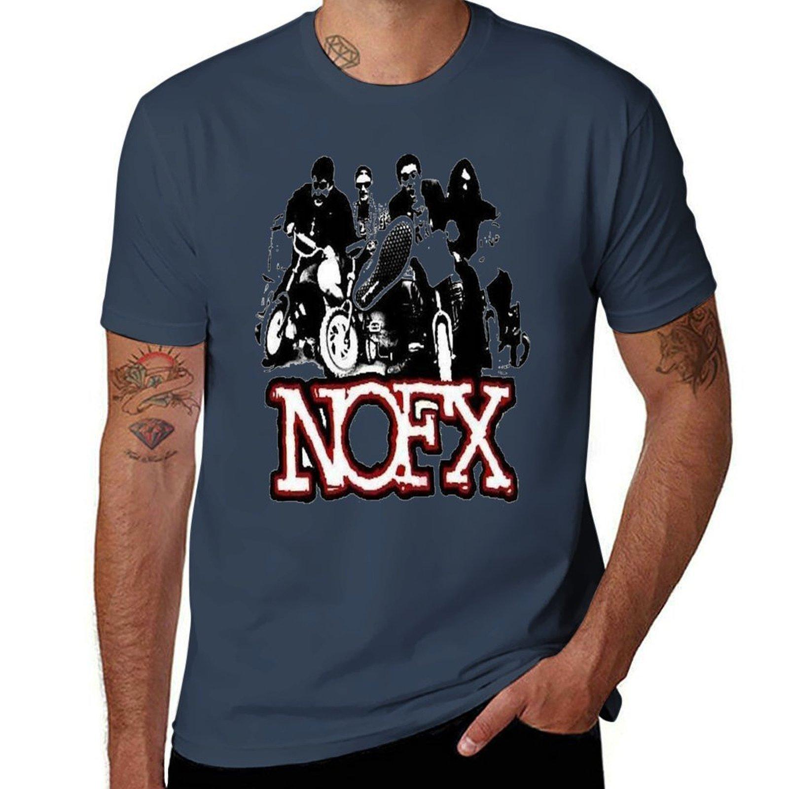 Nofx Logo Essential Tshirt Soft Basic Cotton Short Sleeve Tee S