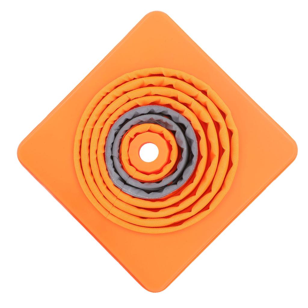 Reflektierender Sicherheitskegel, 45 x 24,5 x 24,5 cm, zusammenklappbarer, tragbarer, weicher Verkehrssicherheitskegel zum Parken auf der Straße