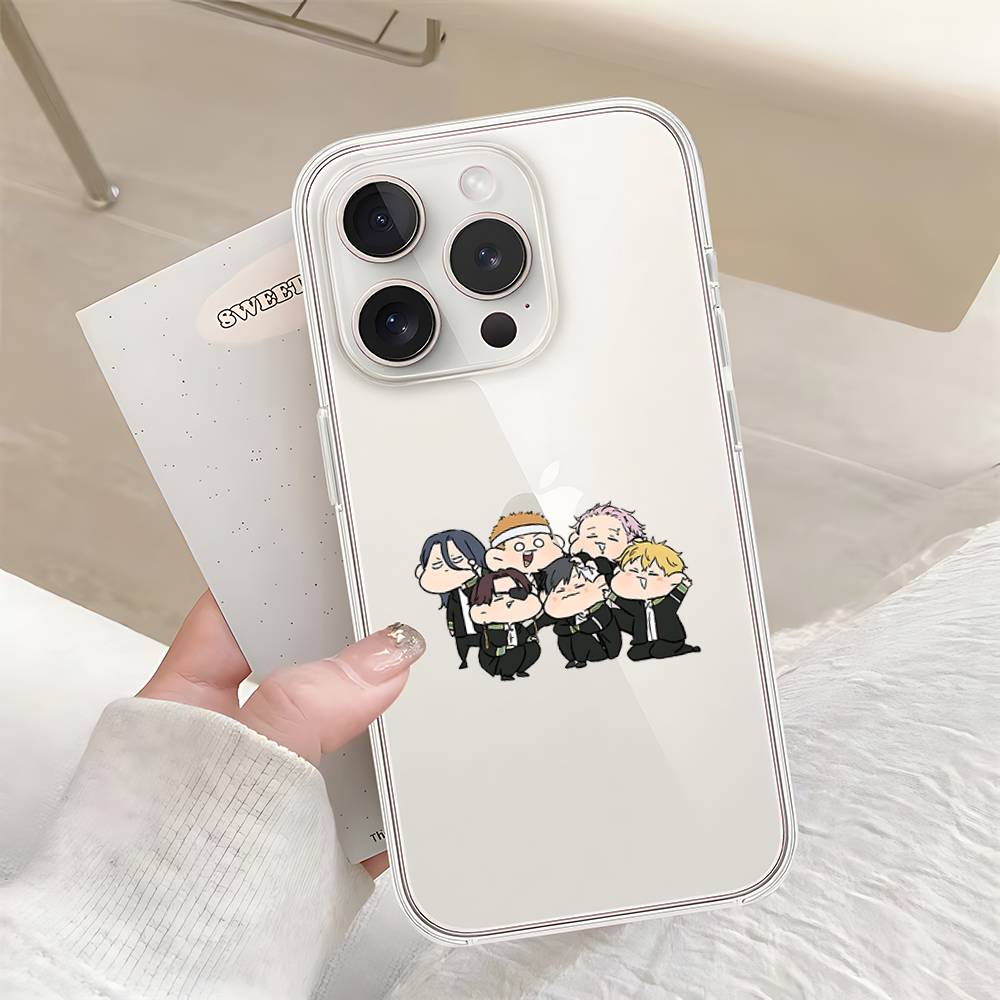 

Amine W-WINDs BREAKERs Phone Case For IPhone 17 16 15 14 Plus 13 12 11 Pro Max Phone Back Cover Transparen iphone16