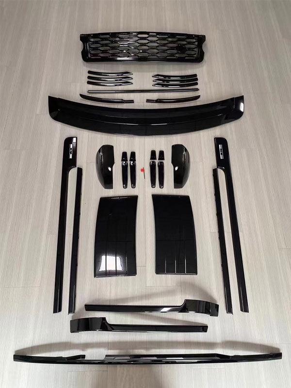 Trim Kit for Range Rover 18-22: Grille, Shark Gill, Handle Cover, Tailgate, and Body Trim