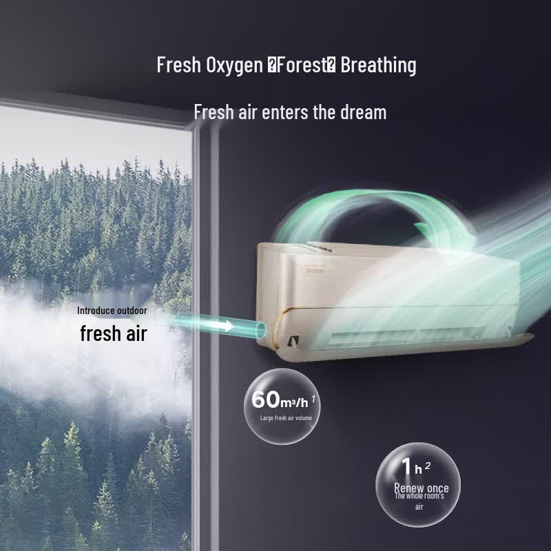 Gree 2 HP Smart Inverter Wall-Mounted Air Conditioner with Cooling and Heating CN plug (adapter included)
