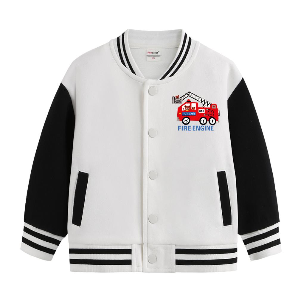 Trendy Boys  Versatile Jacket - Spring, Autumn, Winter (with Velvet) Baseball Cardigan 90cm