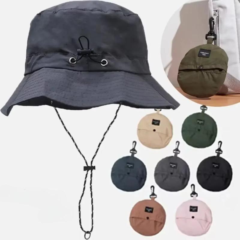 2026 new Summer Sun Protection Waterproof Fisherman hat Bucket Camping Hiking Mountaineering Cap With Storage Bag Anti-UV Sun
