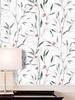 Vinyl Floral Leaf Peel and Stick Wallpaper Self Adhesive Contact Paper Removable Waterproof Wallpaper for Furniture Renovation