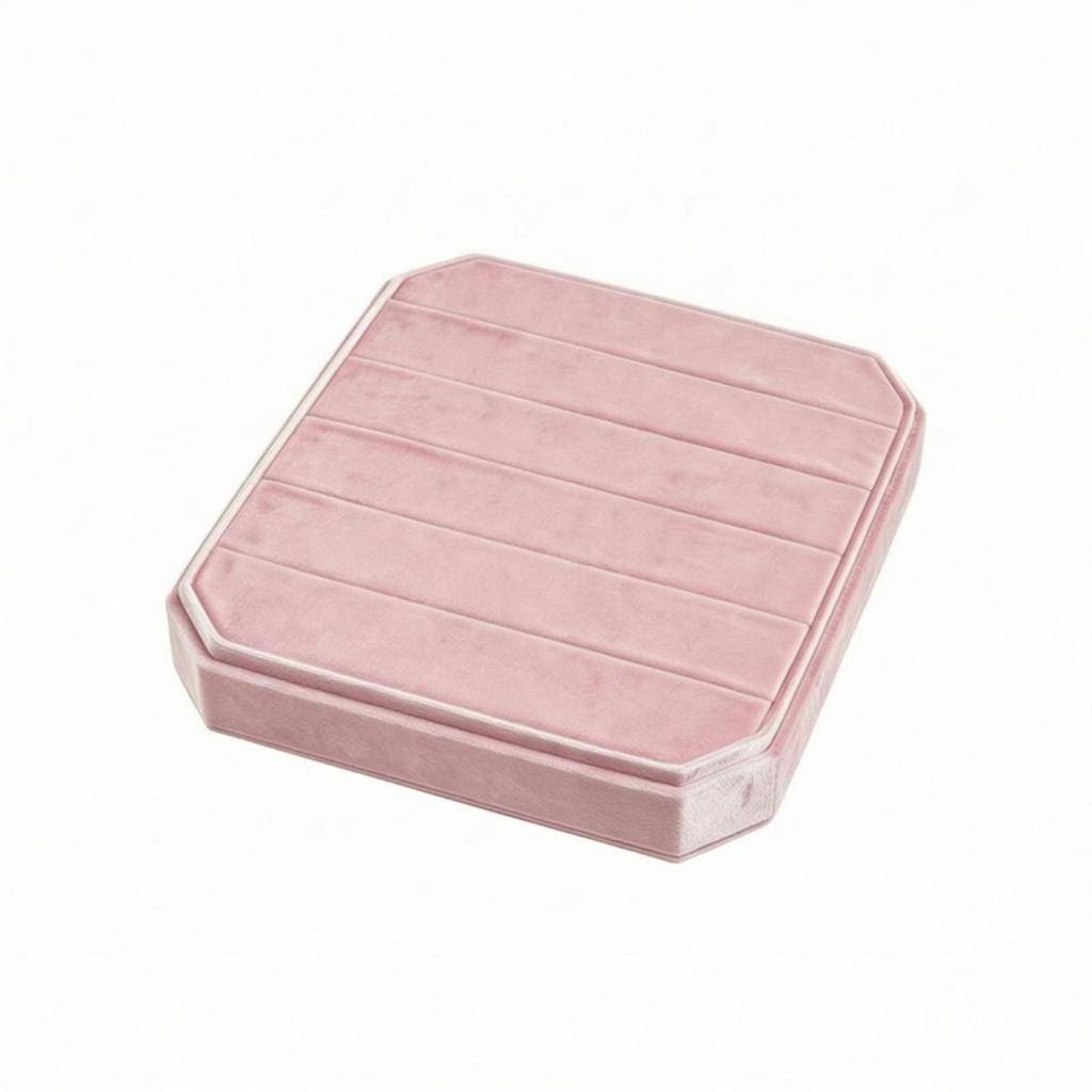 Luxurious Velvet Jewelry Box | Stitched Horizontal Channels, Packaging Box, for Vanity G118
