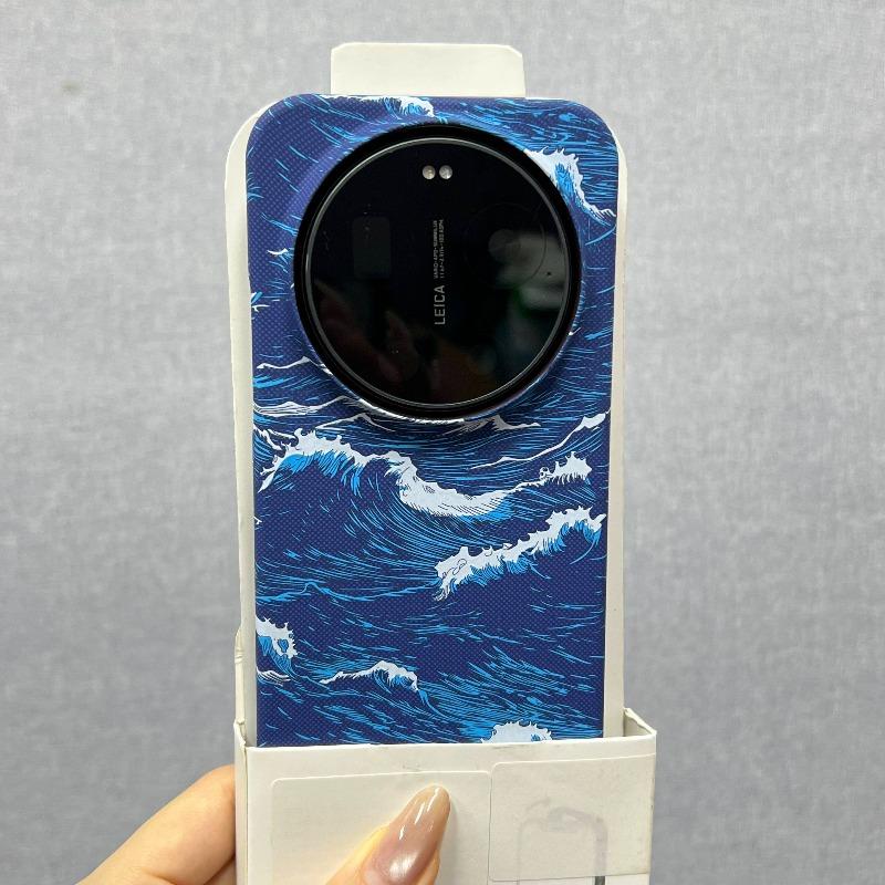 For Xiaomi 17 15 Ultra Case New Model Wave Pattern Texture Lightweight PC Hard Phone Back Cover Half Pack Dustproof Bumper