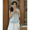 Summer Literary and Sweet Xiaoqing Sleeveless Lace Shirt Top Female Tide