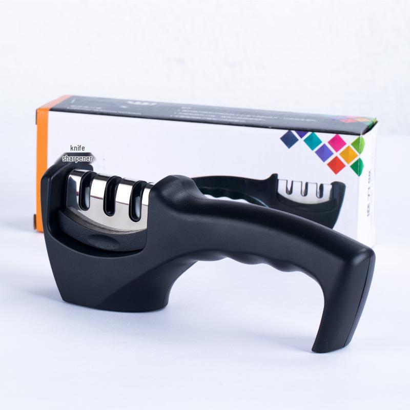 

Three-Stage Multifunctional Ceramic Sharpener - Quick Household Sharpening Tool