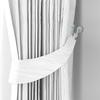 Modern Zinc Alloy Wall Hooks, White and Black, Easy Install, Contemporary Style Metal Curtain Hangers for Clothes, Bags, Towels, Door Beads