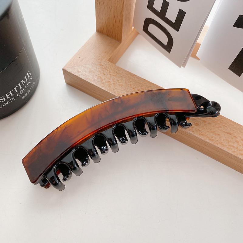 

Fashionable Acetate Banana Hair Claw For Women Delightful Retro Design And Patterns StyleD