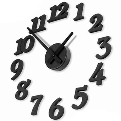 DIY Wall Clock 3D Sticker Home Room Office Decor Time Interior Home Gift