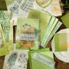 Mu Ran Retro Artistic Notebook Stickers Set - Twilight Sulfuric Acid Paper Pack