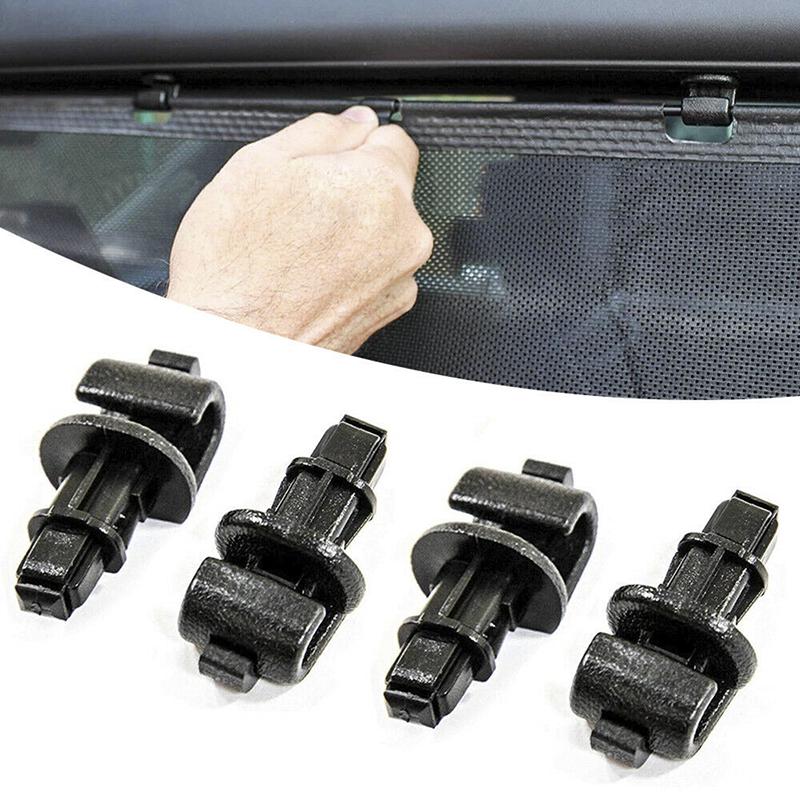 Cheap 4X Black Sliding Door Sun Shade Hook Clips Kit For Odyssey 0510