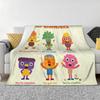 Noodle & Pals Micro Coperte Super Semplici Flanella Primavera/Autunno Promemoria Quotidiani Coperte Plaid Multifunzione Leggere Divano