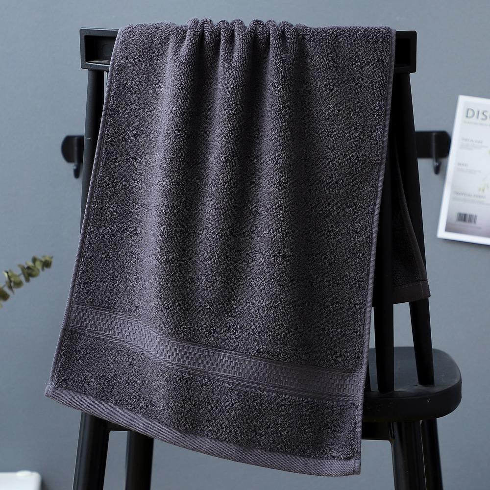 Spot large thickened cotton souvenir towel hotel men's sports face towel plain color broken gear water absorption