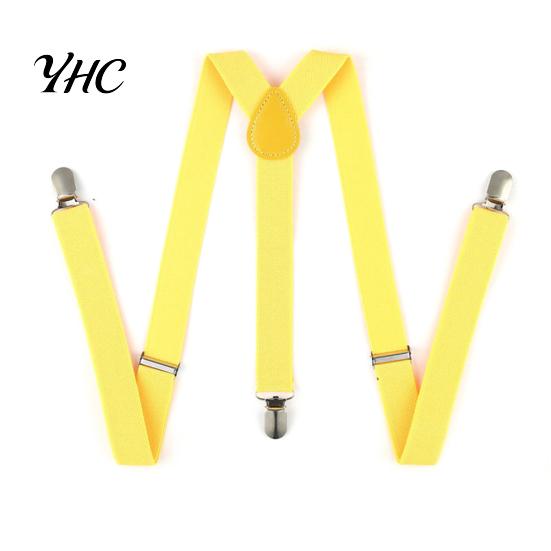 Elastic Y-Shape Braces Men\ s Women\ s Solid Color/Stripe Adjustable Suspenders