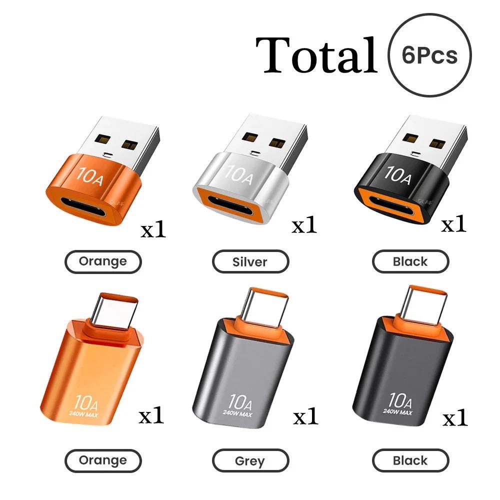 USB 3.0 Type-C Data Adapter Type C 10A OTG USB C Male To USB Female Converter For Macbook Xiaomi Samsung S20 Fast OTG Connector