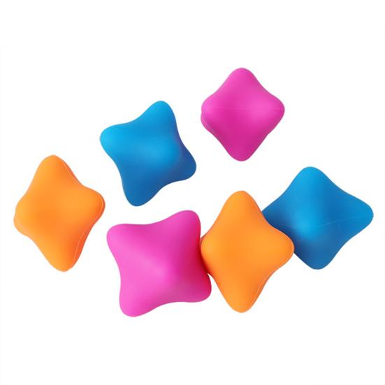 Fascia Ball Silicone Hexagonal Massage Ball Acupressure Relaxation Acupressure Ball Food-Grade Silicone Stress Relief Massage Tool
