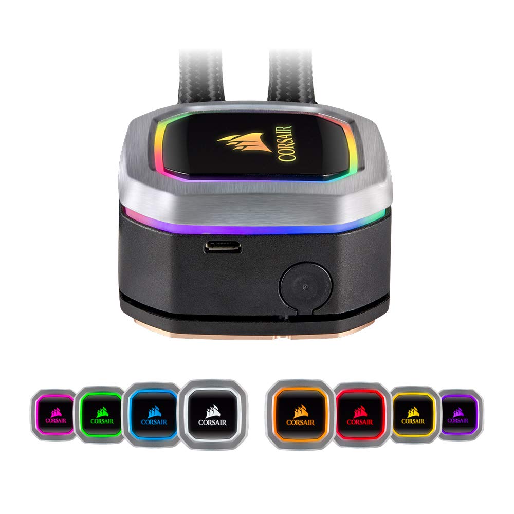 Corsair H100i RGB Platinum Liquid CPU Cooler with FN1248 12 x 3 cm All-in-One [Compatible Intel/AMD] CW-9060039-WW