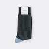 Grey Rib Block Socks CALAX26102GYX