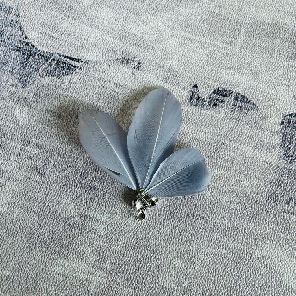 Cat Teaser Stick with Bells & Feather Replacement Heads