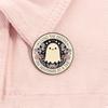 Living The Dream One Nightmare At A Time Enamel Pin Cute Ghost Brooch Lapel Badge Brooch Halloween Jewelry Gift For Friends