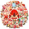 Stickers 50pcs Christmas Santa Claus Waterproof Cartoon Decal Car Decor Laptop