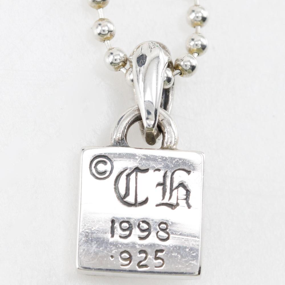CHROME HEARTS FRAMED CH PLUS Necklace Framed CH Plus Silver925 11.0g unisex Used