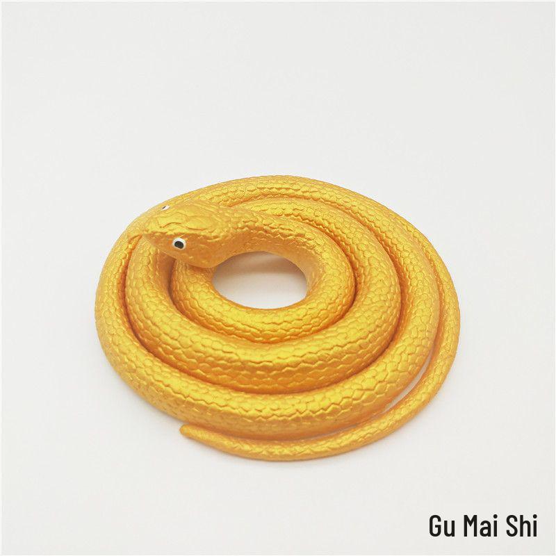 Children's Large Soft Rubber Green Snake Prank Toy Model
