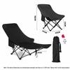 ZISIZ Elevated Outdoor Folding Moon Chair